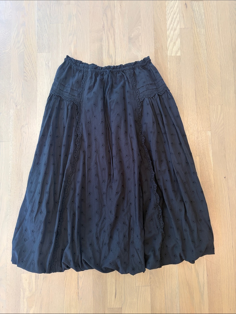 Damson Madder Agatha Puff Skirt - Black